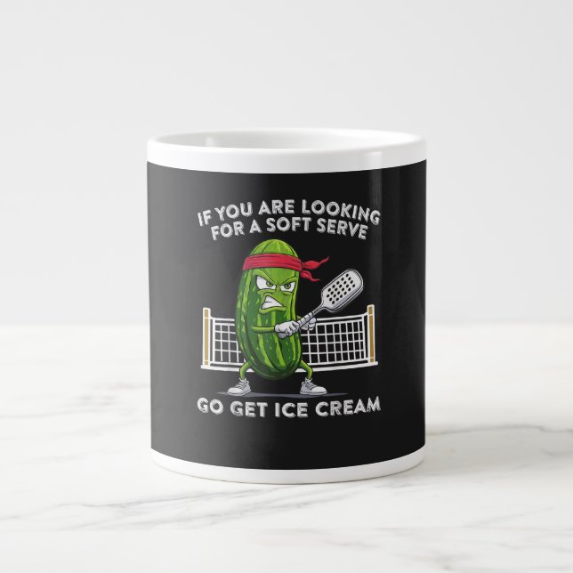 Pickleball Player Funny Large Coffee Mug (Front)