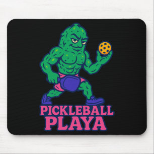 Pickleball player funny pickle ball pickelball din mouse pad
