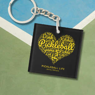 Pickleball Player Nom personnalisé Word Art