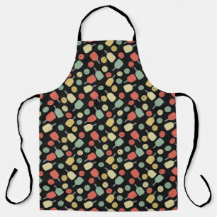 Pickleball Player Paddle and Ball Pattern Jigsaw P Apron