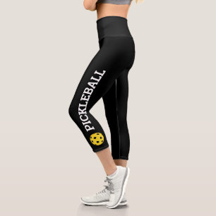 Pickleball Player Personalized  Capri Leggings