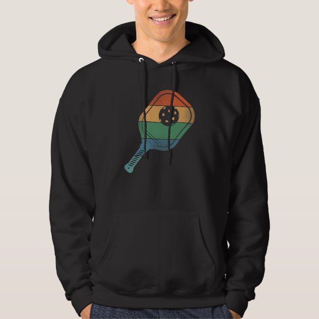 Pickleball Player Pickleball Retro Hoodie (Front)