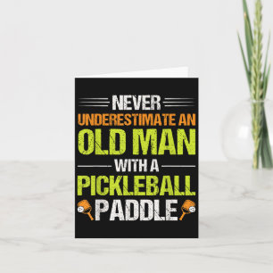Pickleball Player Quote Funny Pickleball Lover Gra Card