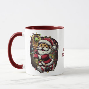 Pickleball Player Santa Christmas Pickleball Mug