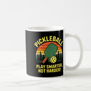 Pickleball player serve smash rally champion  coffee mug