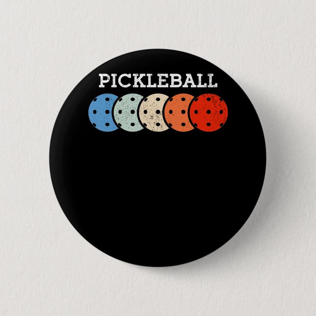 Pickleball Player Sports Lover 2 Inch Round Button (Front)