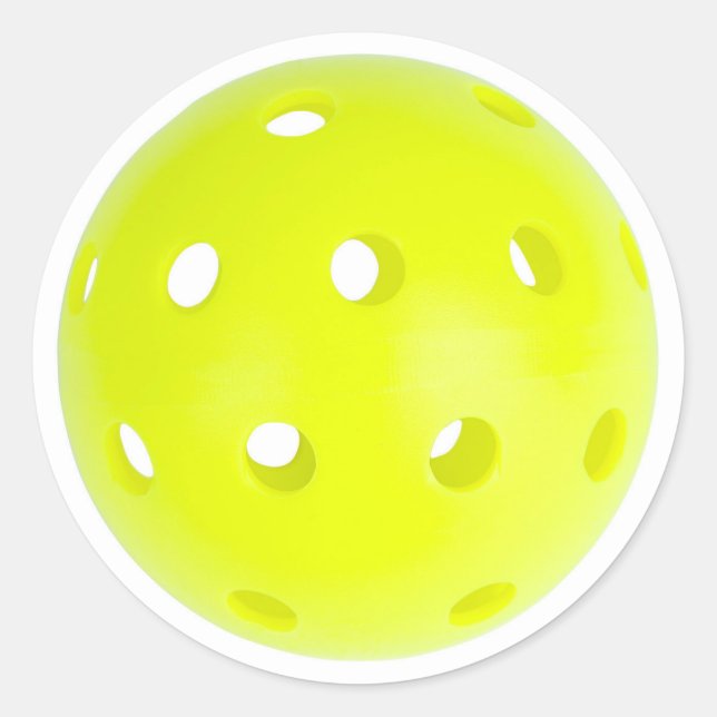 Pickleball Player Sticker Envelope Seal Tag (Front)
