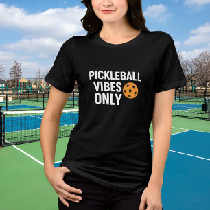 Pickleball player vibes quote name Tri-Blend shirt
