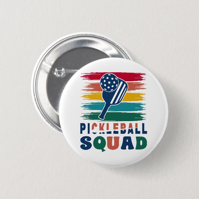 Pickleball Players Gift Idea 2 Inch Round Button (Front & Back)