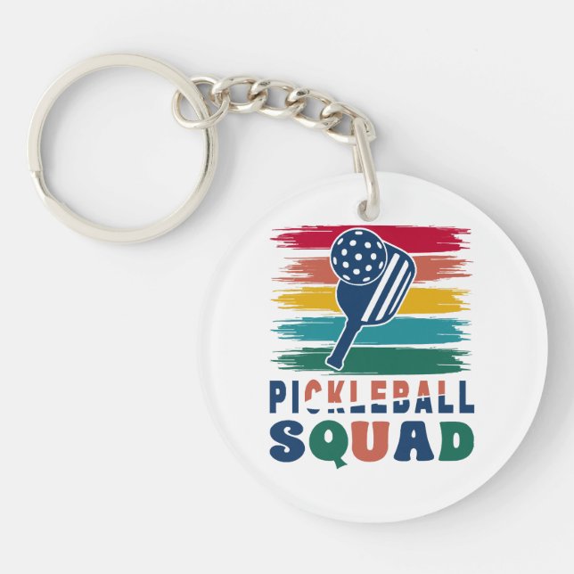 Pickleball Players Gift Idea Keychain (Front)