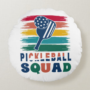 Pickleball Players Gift Idea Round Pillow