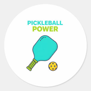 Pickleball Power Funny Sports Sticker