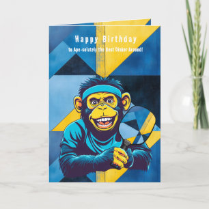 Pickleball Primate Party Holiday Card