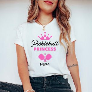 Pickleball Princess Pink Personalized T-Shirt