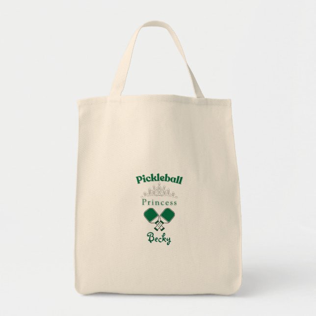 Pickleball Princess Tote Bag (Front)