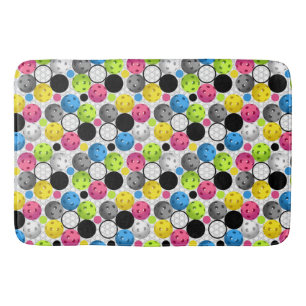 Pickleball Print Bath Mat