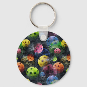 Pickleball Print Keychain
