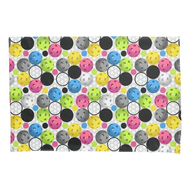 Pickleball Print Pillowcase (Front)
