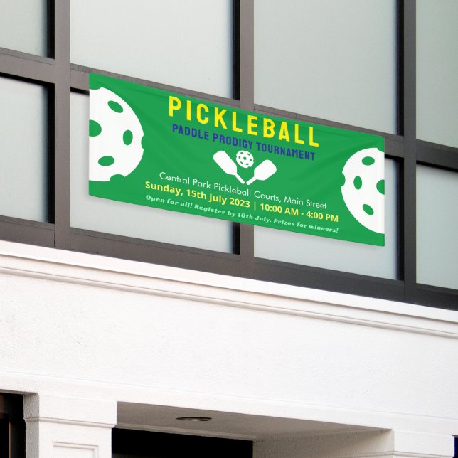 Pickleball Pro Blue Court Classic Tournament  Banner (Outside Building)