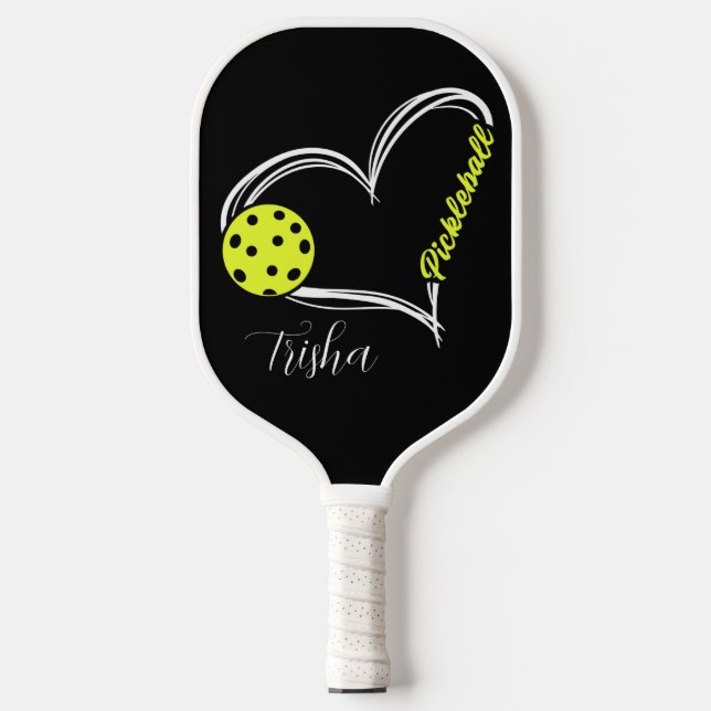 Pickleball Pulse — Love Every Rally Personalized Pickleball Paddle (Front)