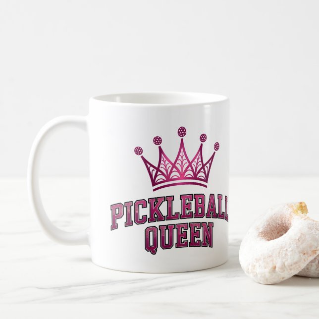 Pickleball Queen Coffee Mug (With Donut)