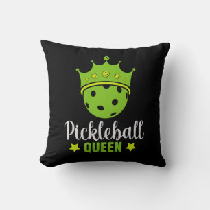 Pickleball Queen Funny Pickle Ball Queen  Throw Pillow
