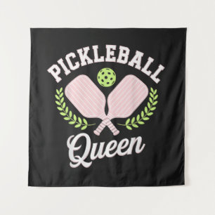 Pickleball Queen Funny Pickleball Player Tapestry