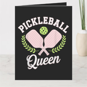 Pickleball Queen Funny Pickleball Player Thank You Card