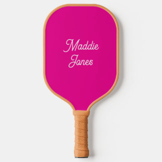 Pickleball raquette de pickle ball rose personnalisée