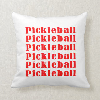 pickleball repeat red.png throw pillow