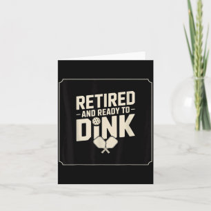 Pickleball retired dink grandpa funny sport gift card