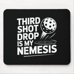 Pickleball retired dink grandpa funny sport gift mouse pad