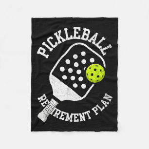 Pickleball retirement plan  fleece blanket