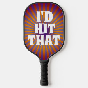 PICKLEBALL RETRO FUNNY ID HIT THAT PADDLE