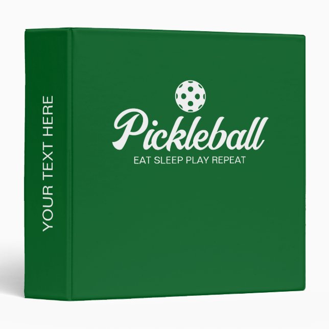 Pickleball ring binder for coach and player (Front/Spine)