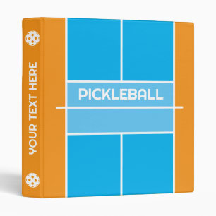 Pickleball ring binder for player and coach