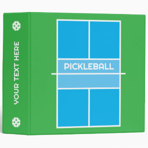 Pickleball ring binder for player and coach