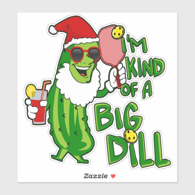Pickleball Santa Big Dill (Sheet)