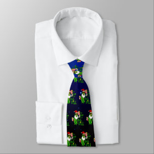Pickleball Santa Big Dill Tie