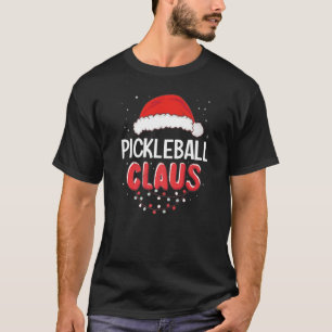 Pickleball Santa Claus Christmas Matching Costume T-Shirt