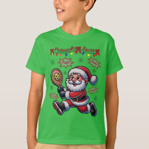 Pickleball Santa Claus Christmas T-Shirt