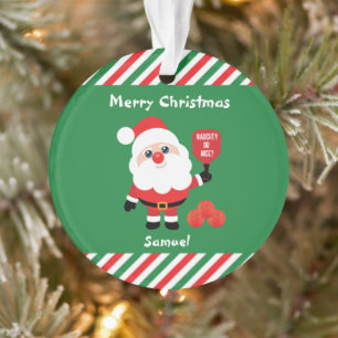 Pickleball🎅 Santa Ornament