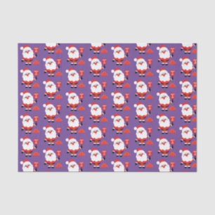 Pickleball🎅 Santa purple  Tissue Paper