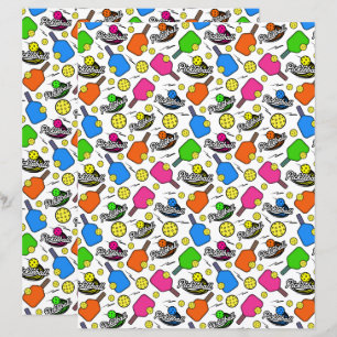 Pickleball Scrapbook Paper