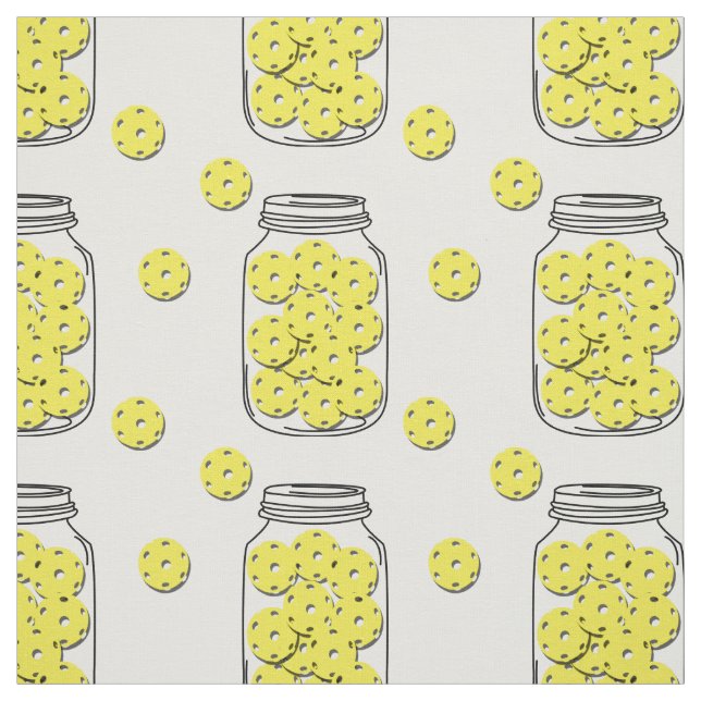 Pickleball season. Custom colour background! Fabric (Swatch)