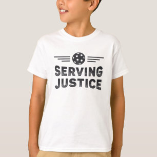 Pickleball Serving Justice Dink Pickleball Player T-Shirt