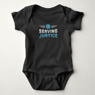 Pickleball Serving Justice Sport Pickleball Player Baby Bodysuit