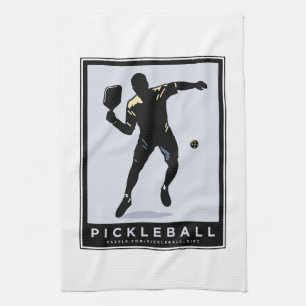 PICKLEBALL SILHOUETTE CLASSIC KITCHEN TOWEL