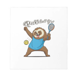 Pickleball Sloth T- Pickleball Y'all Notepad