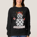 Pickleball Snowman Christmas Winter Sports Games Sweatshirt<br><div class="desc">Pickleball Snowman Christmas Winter Sports Games Sweatshirts features a fun Christmas design with a snowman made out of pickleballs. Perfect for pickleball lovers for Christmas and the holidays. Created by Evco Sports www.zazzle.com/store/evcosports</div>